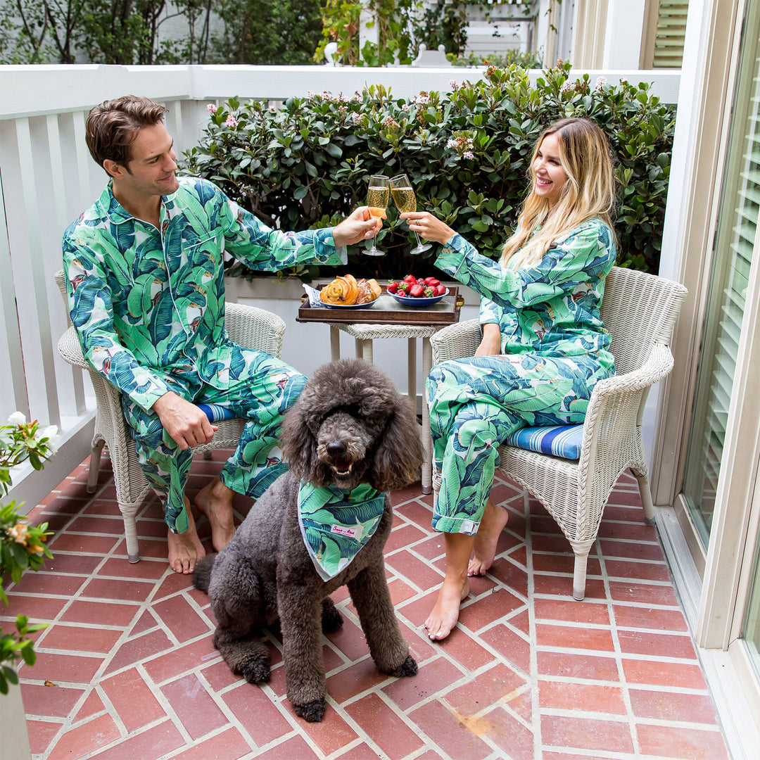 PHIGVEL 美品 2WAY コットン ヘリンボーン ショーツ シンチ 3 L Women's Martinique® Green Banana Leaf PJ Pants – Sant and Abel