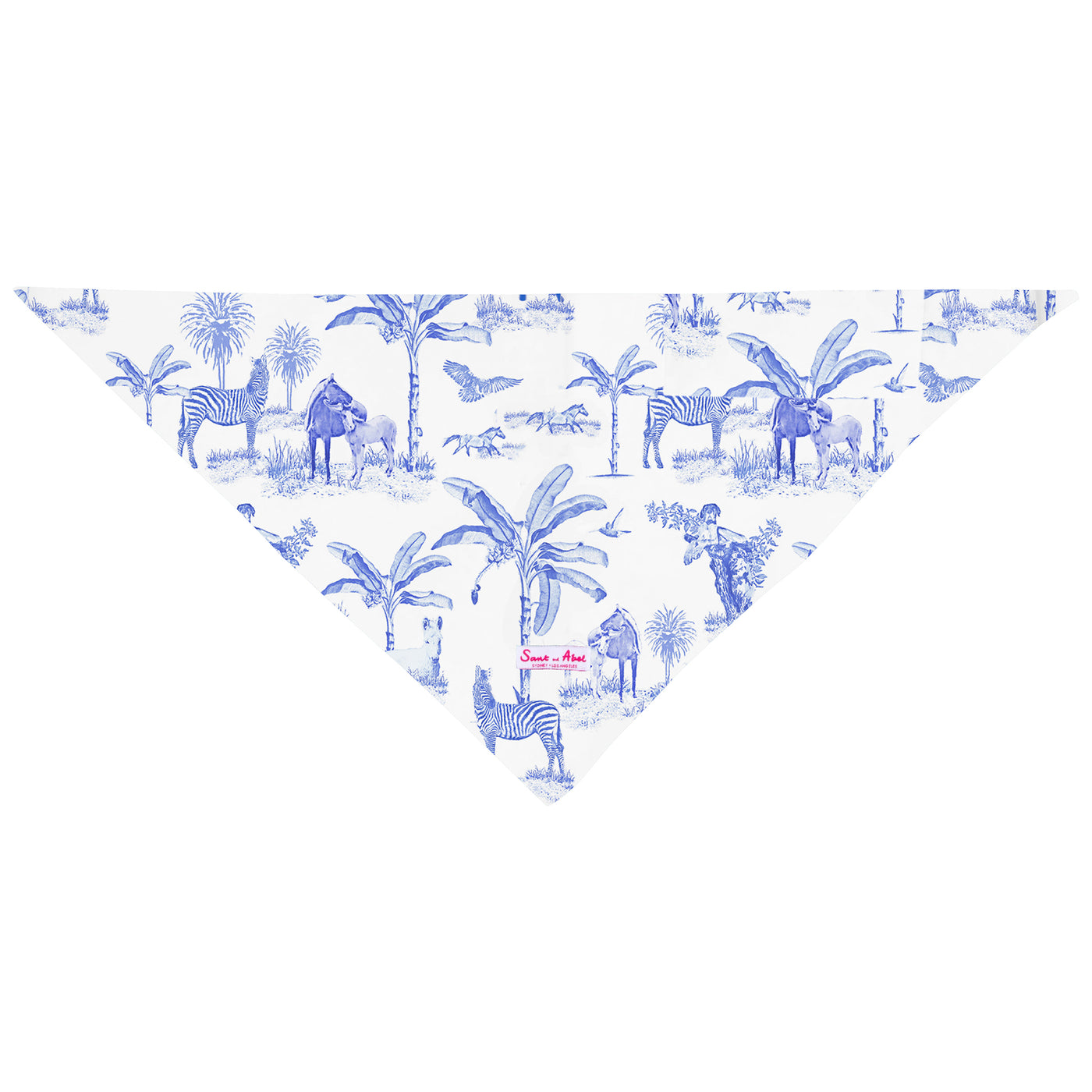 Dog Skydog Toile Blue Bandana - PRE-ORDER