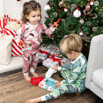 Kids Martinique® Green Banana Leaf PJ Set
