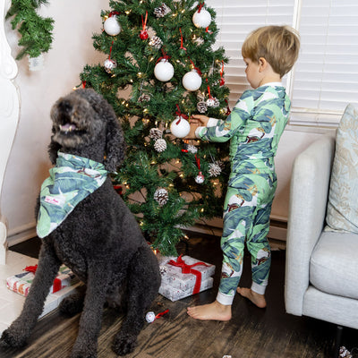 Kids Martinique® Green Banana Leaf PJ Set
