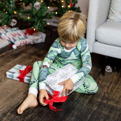 Kids Martinique® Green Banana Leaf PJ Set