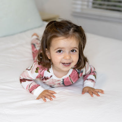 Kids Martinique® Pink Banana Leaf PJ Set