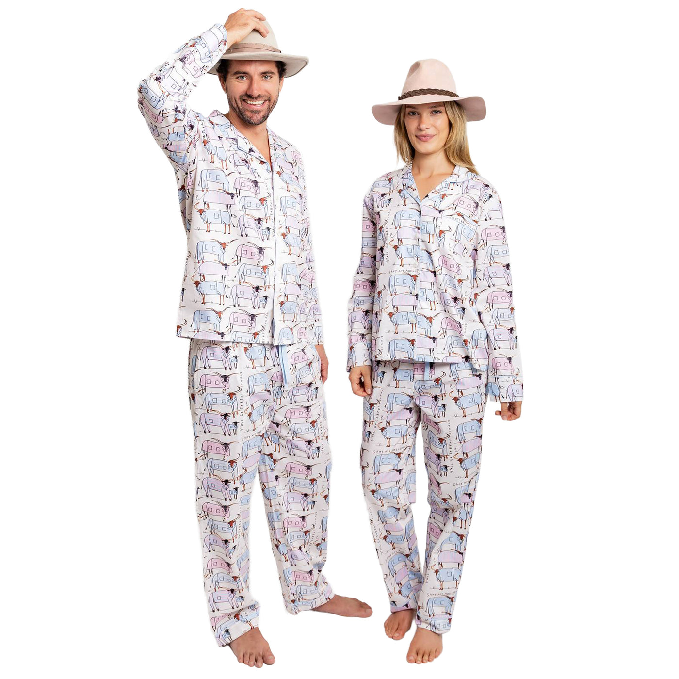 Women's Drawbertson Longhorns Long PJ Set