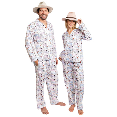 Men's Drawbertson Longhorns Long PJ Set