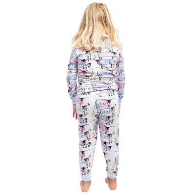 Kids Drawbertson Longhorns Long PJ Set