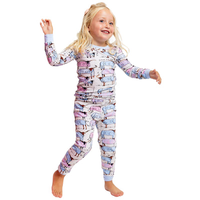 Kids Drawbertson Longhorns Long PJ Set