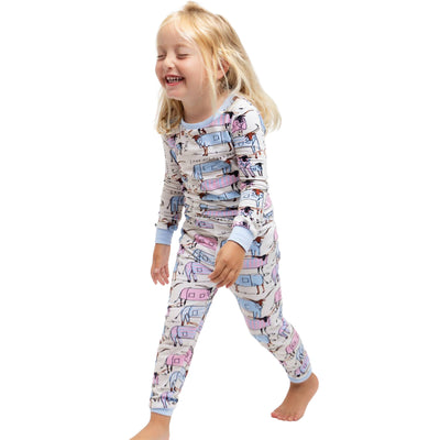 Kids Drawbertson Longhorns Long PJ Set