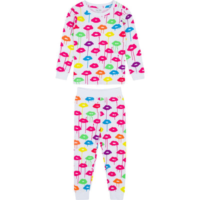 Kids Drawbertson Drippy Lips Long PJ Set