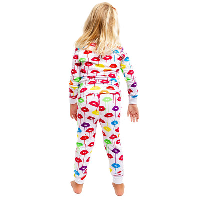 Kids Drawbertson Drippy Lips Long PJ Set