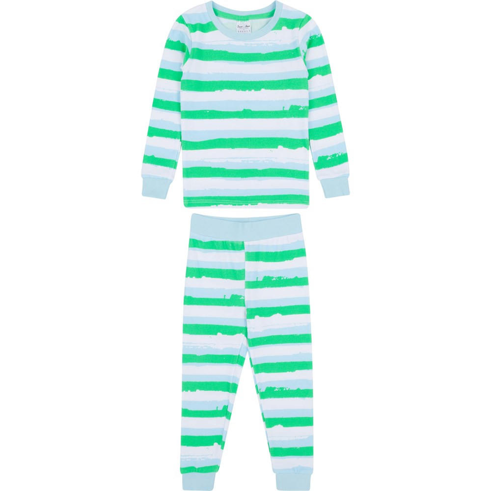Kids Drawbertson Wild Stripes Long PJ Set