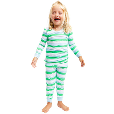 Kids Drawbertson Wild Stripes Long PJ Set