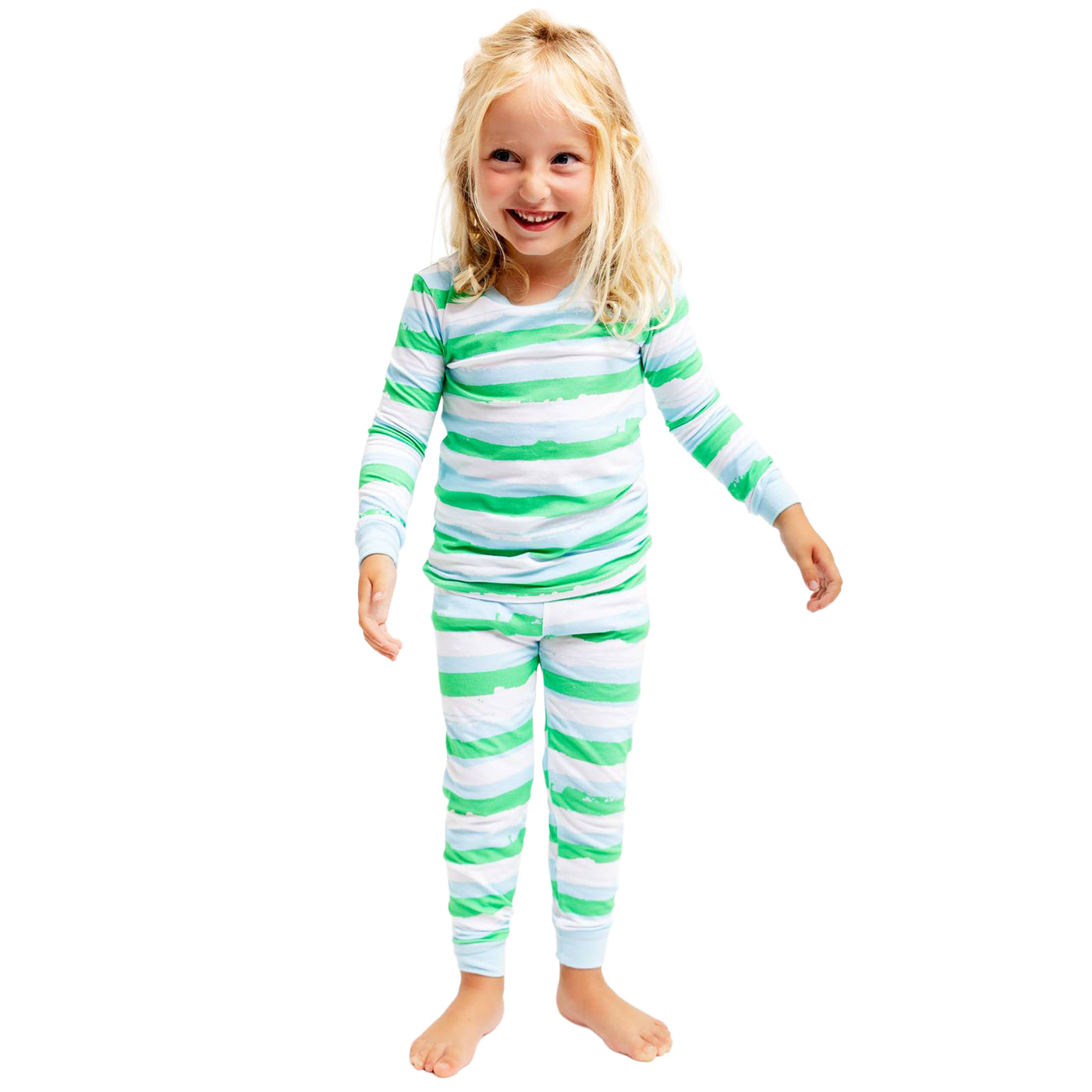 Kids Drawbertson Wild Stripes Long PJ Set