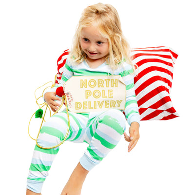 Kids Drawbertson Wild Stripes Long PJ Set