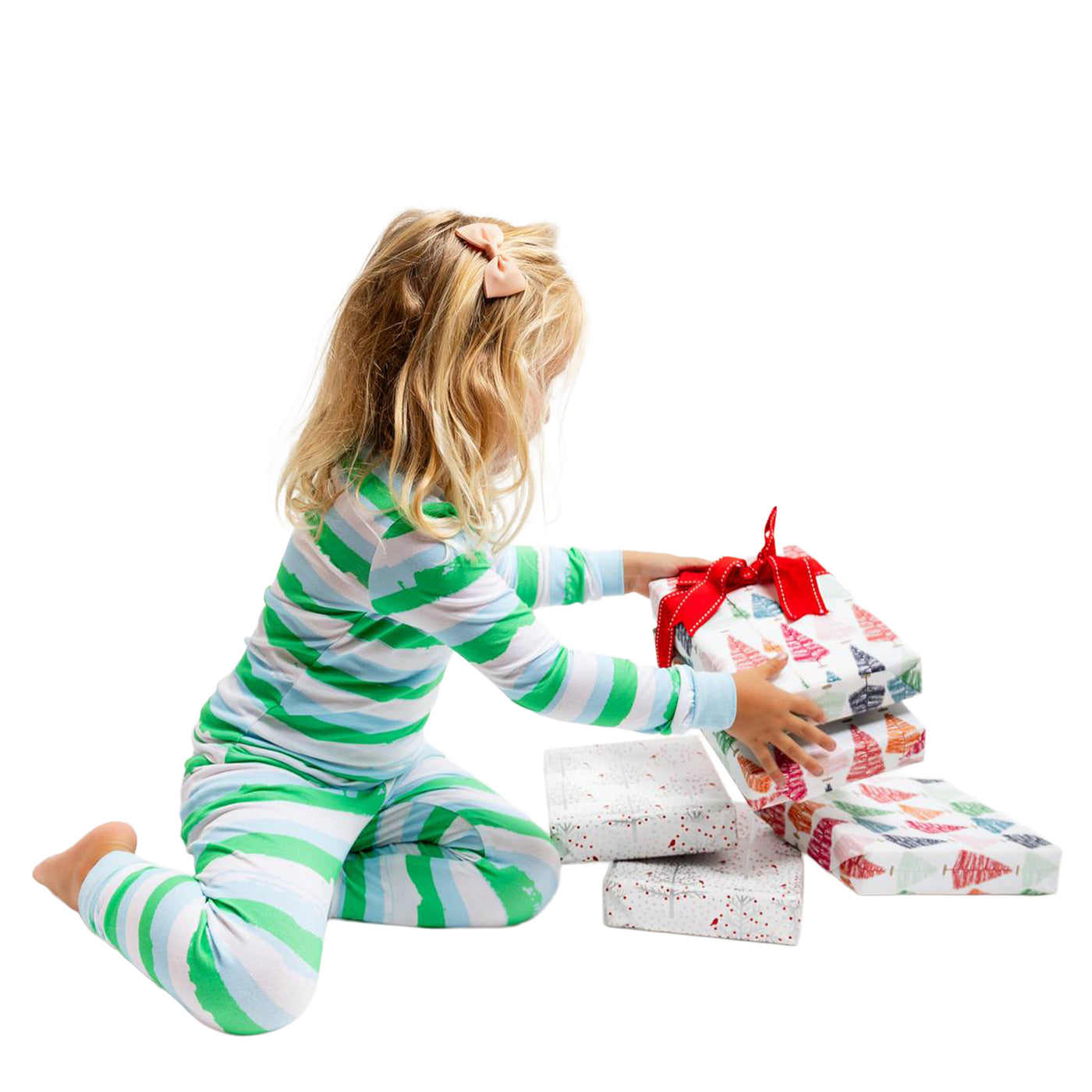 Kids Drawbertson Wild Stripes Long PJ Set