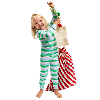 Kids Drawbertson Wild Stripes Long PJ Set