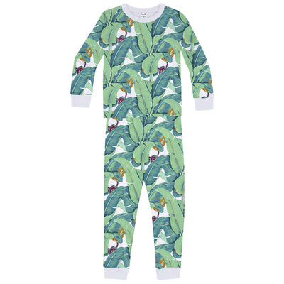 Kids Martinique® Green Banana Leaf PJ Set