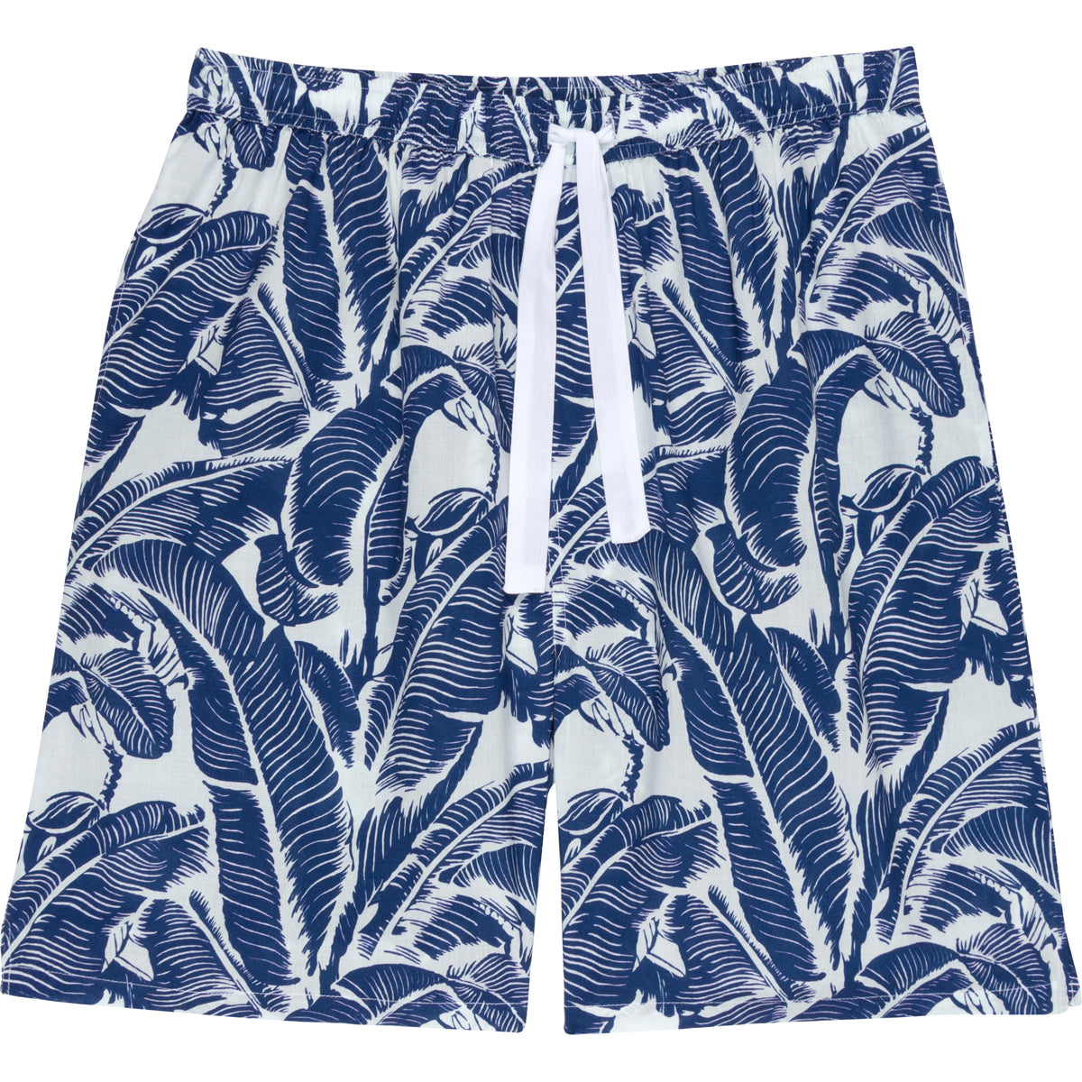 Men's Blue Martinique® Banana Leaf Sleep Shorts