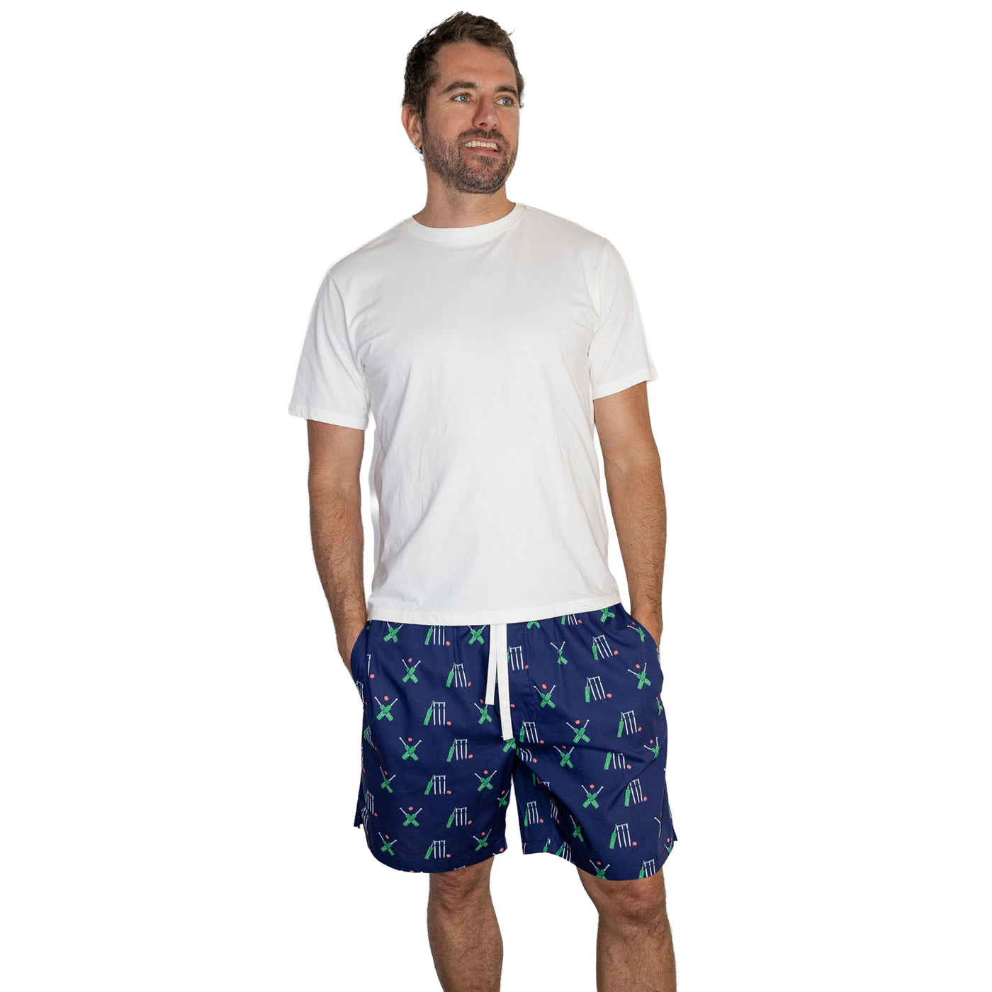 Men's Cricket Navy Sleep Shorts
