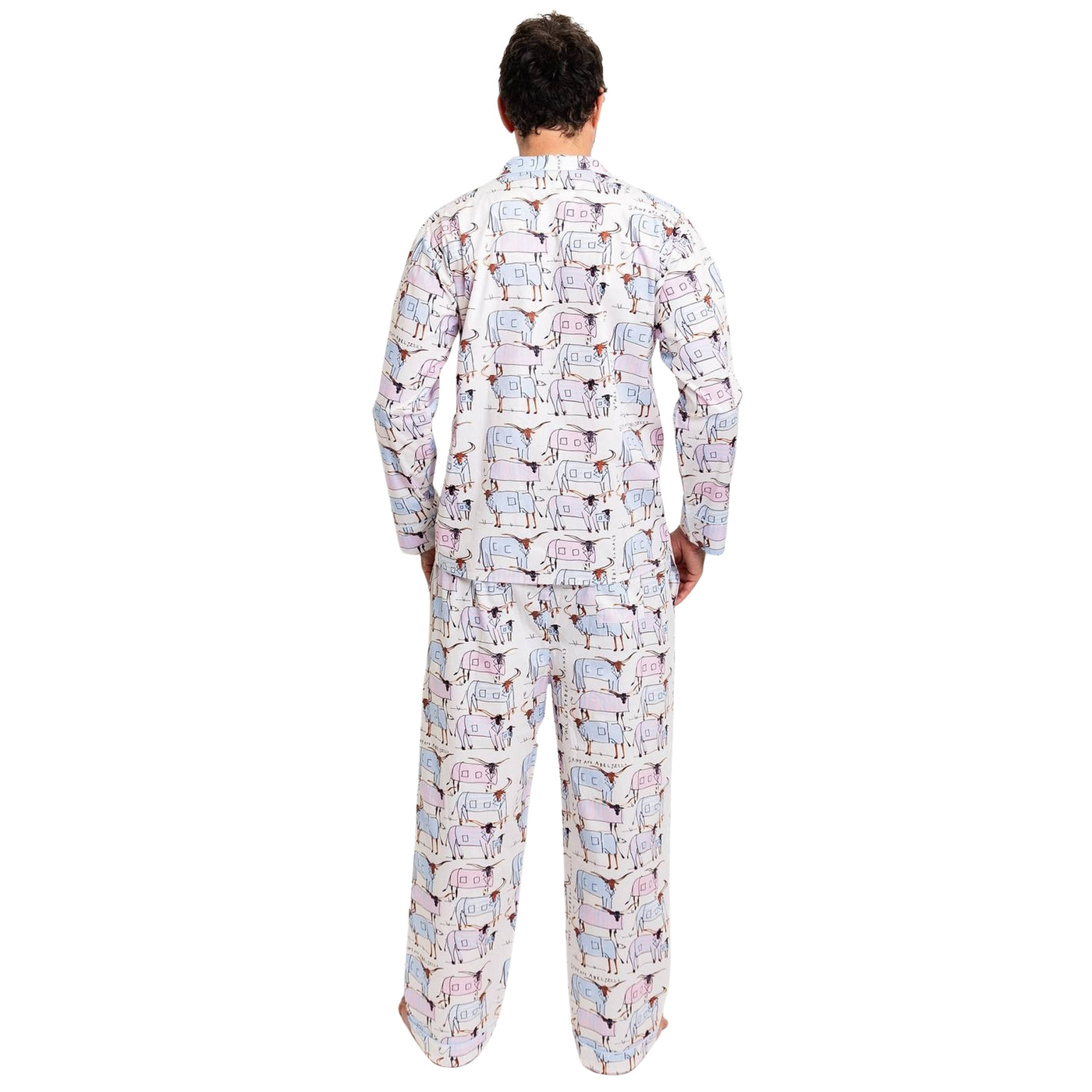 Men's Drawbertson Longhorns Long PJ Set