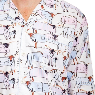 Men's Drawbertson Longhorns Long PJ Set
