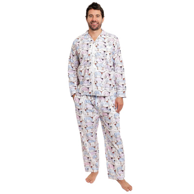 Men's Drawbertson Longhorns Long PJ Set