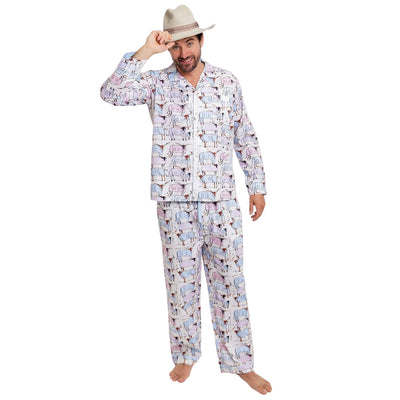 Men's Drawbertson Longhorns Long PJ Set