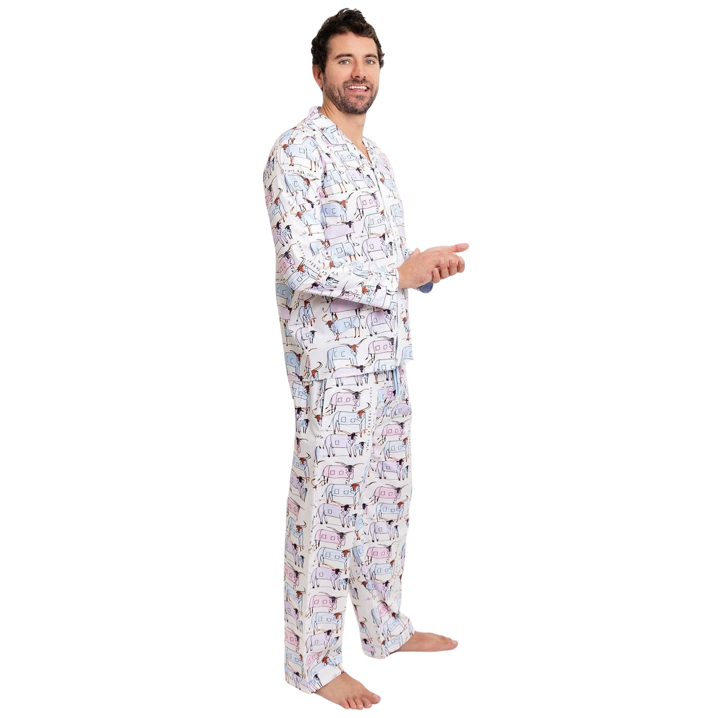 Men's Drawbertson Longhorns Long PJ Set