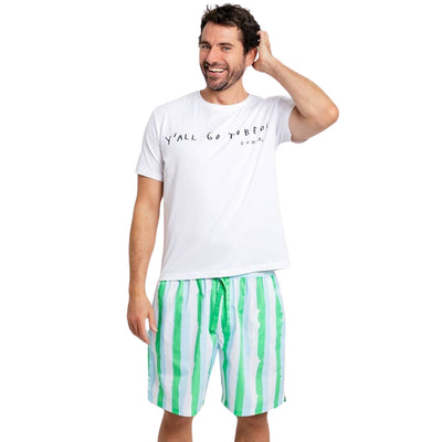 Men's Drawbertson Wild Stripes Sleep Shorts