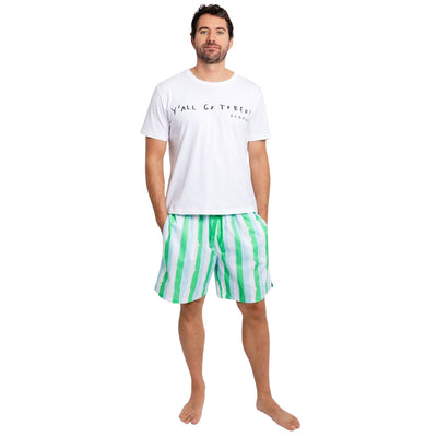 Men's Drawbertson Wild Stripes Sleep Shorts