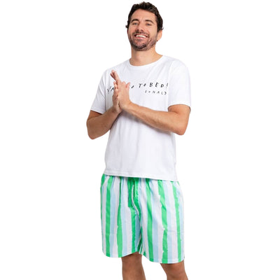 Men's Drawbertson Wild Stripes Sleep Shorts
