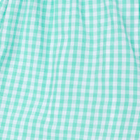 Women's Hepburn Gingham Mint Boxer Shorts