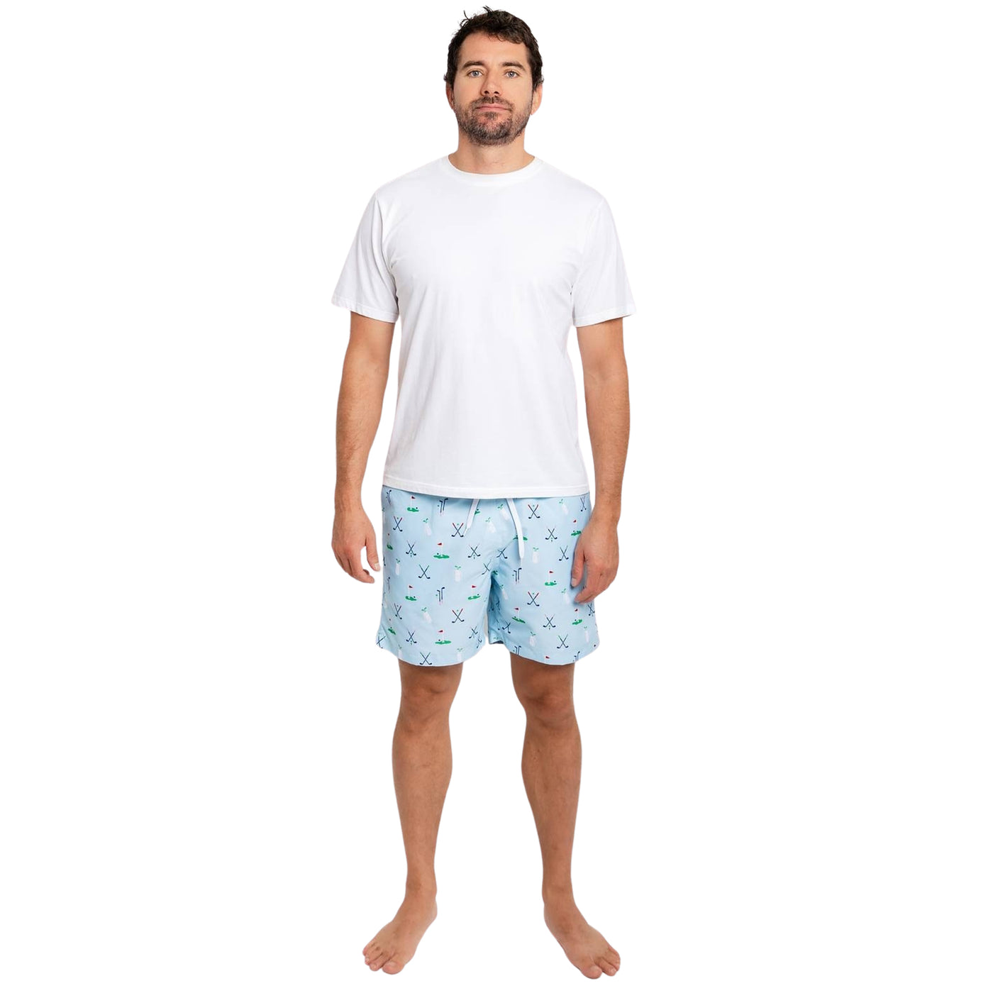 Men's Golf Blue Swim Shorts