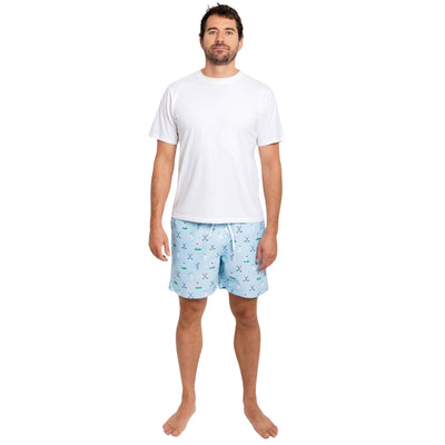 Men's Golf Blue Swim Shorts