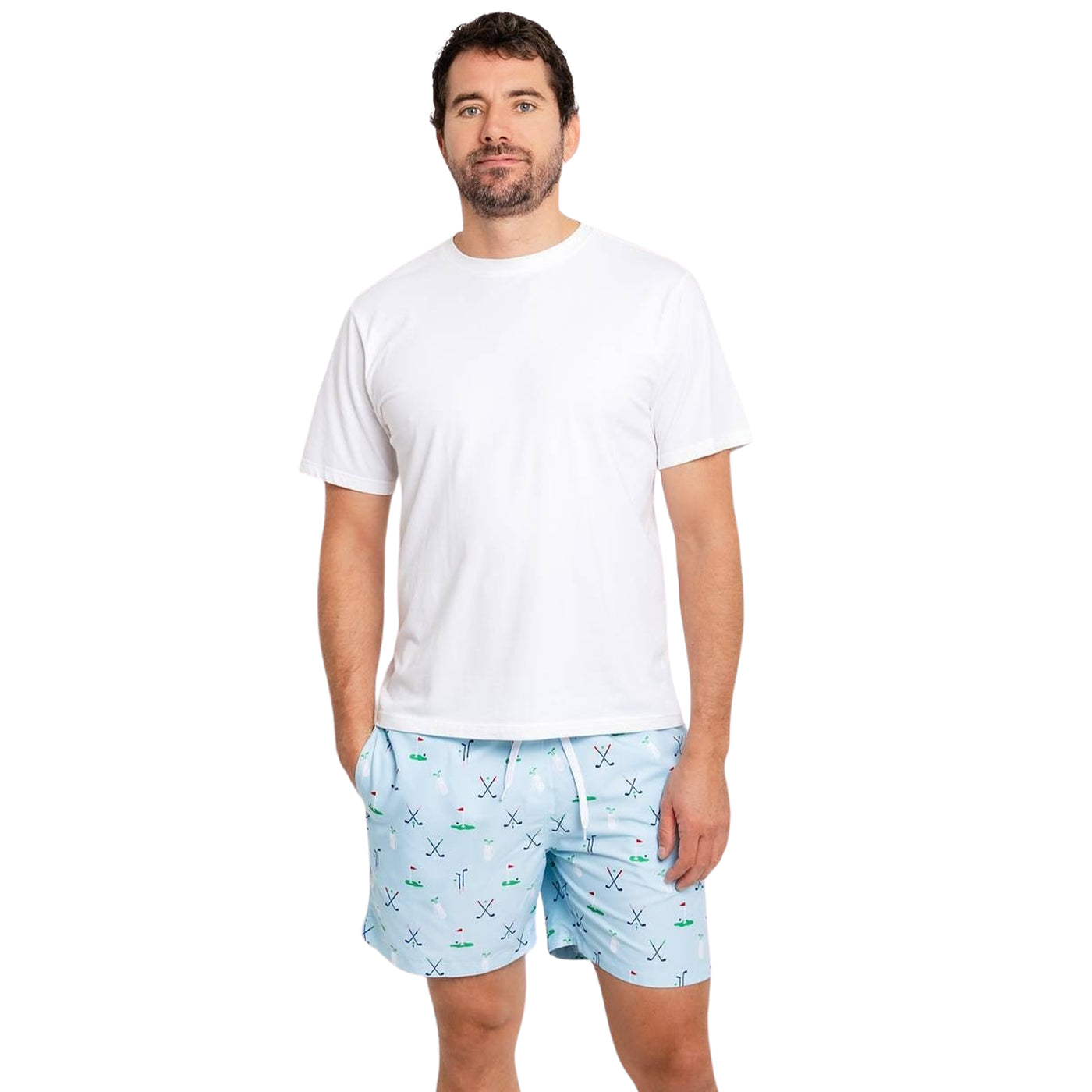 Men's Golf Blue Swim Shorts