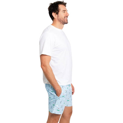 Men's Golf Blue Swim Shorts