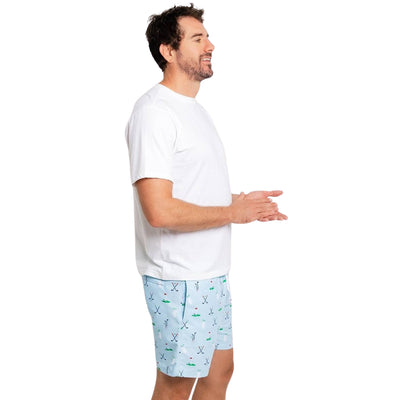 Men's Golf Blue Swim Shorts