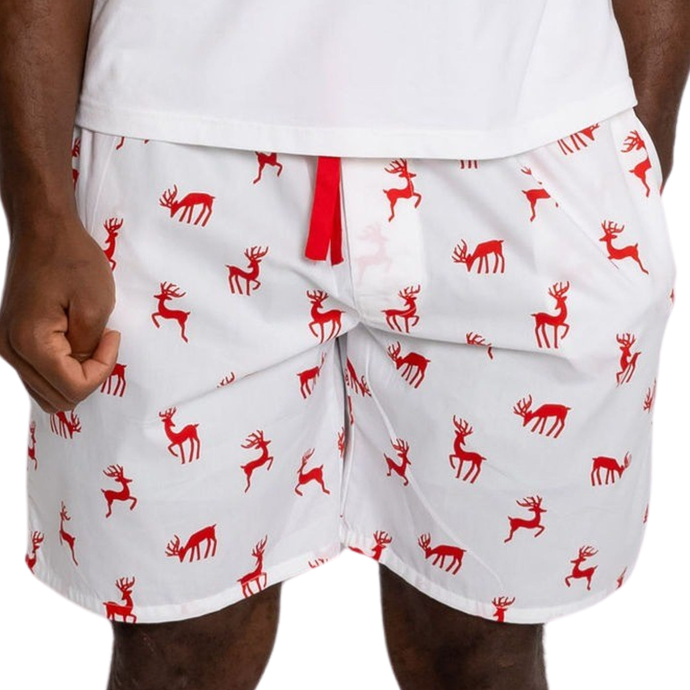 Men's Reindeer Red Sleep Shorts