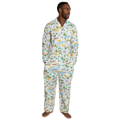 Men's Trunks Up Long PJ Set