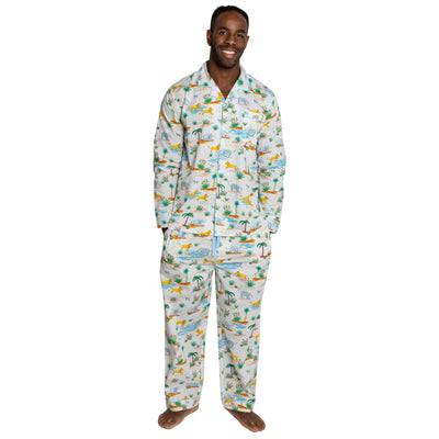 Men's Trunks Up Long PJ Set