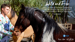 Wild and free, a collection to support the rescue, rehabilitation and advocacy of wild mustangs at skydog sanctuary. shop now