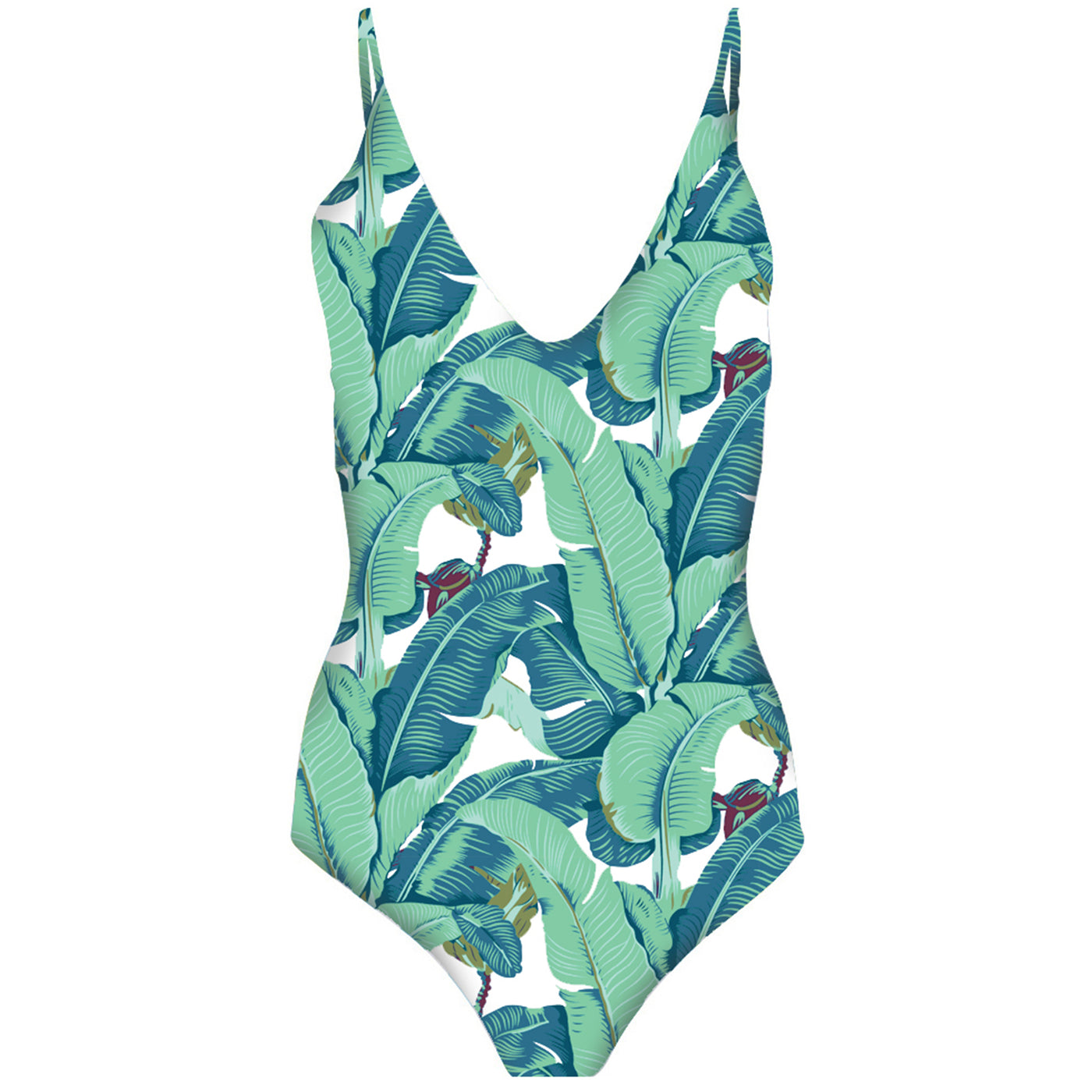 Women's Martinique® Green Banana Leaf One Piece Swimsuit