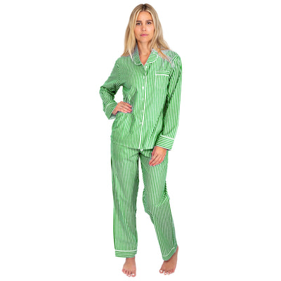 Women's Braddock Green Long PJ Set