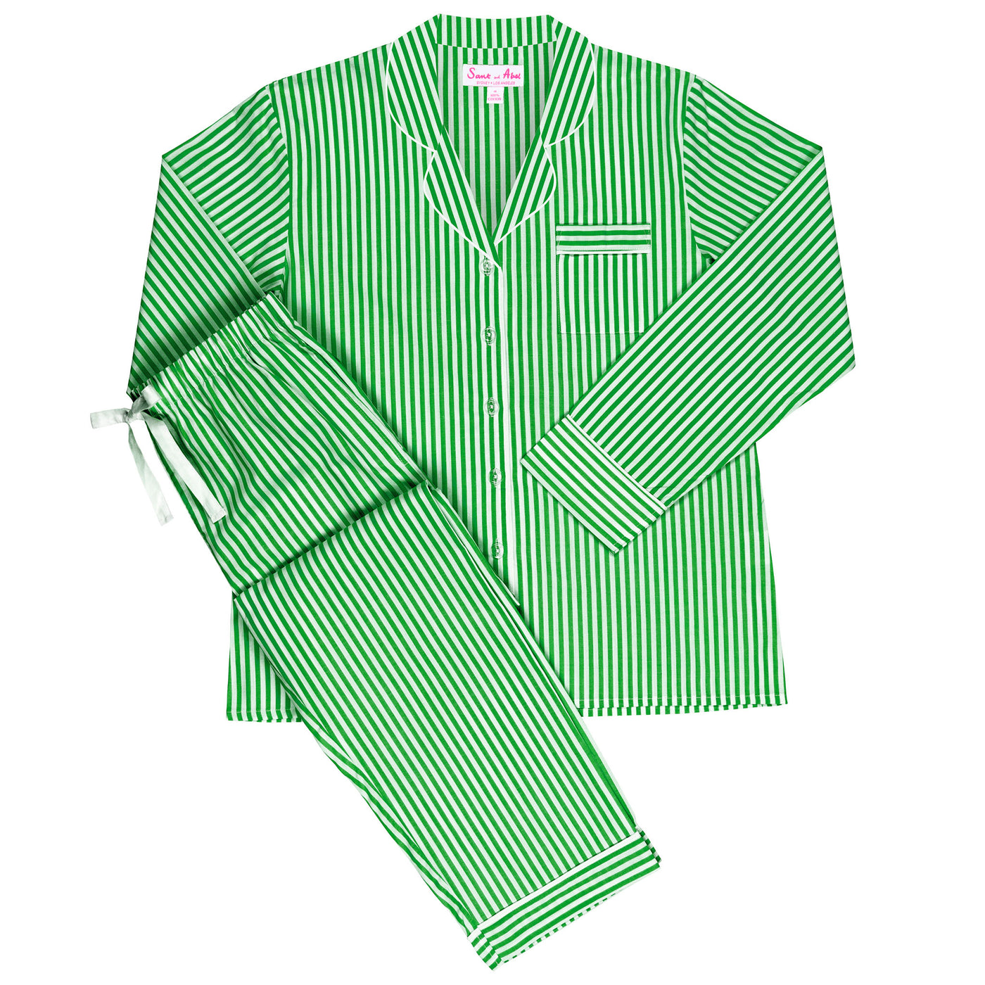 Women's Braddock Green Long PJ Set