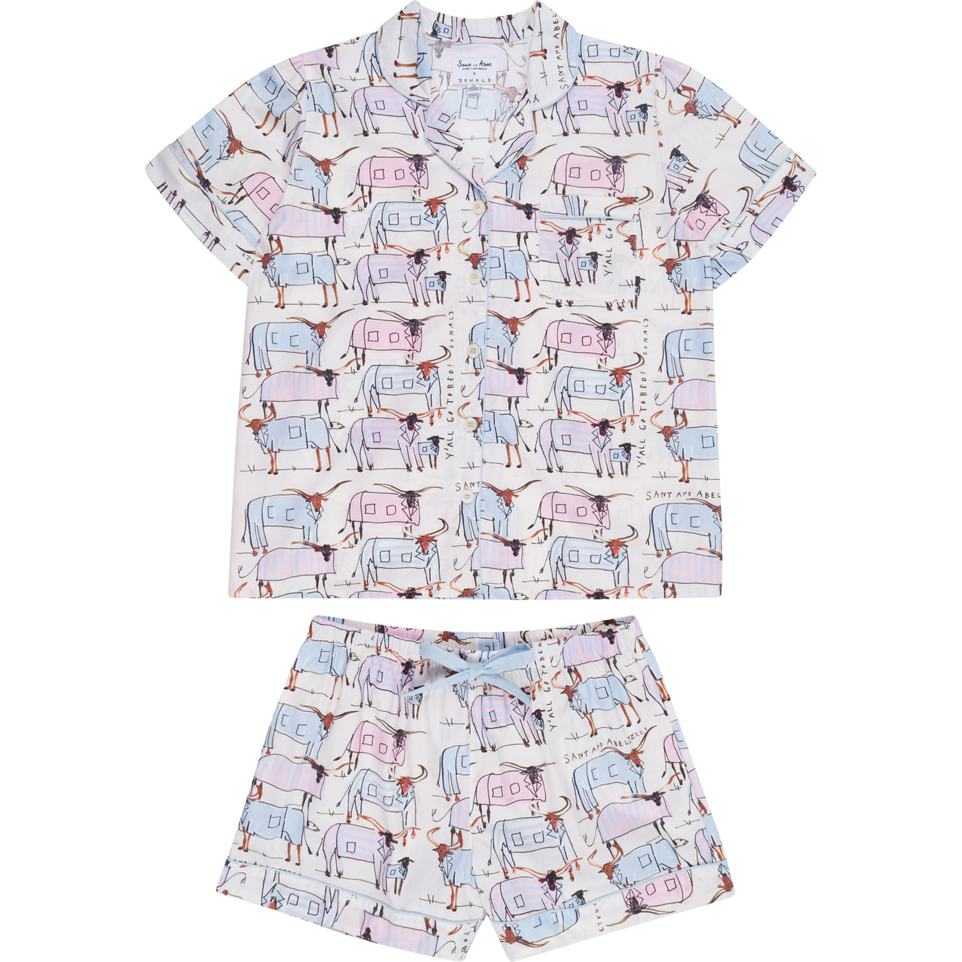 Women's Drawbertson Longhorns Short PJ Set
