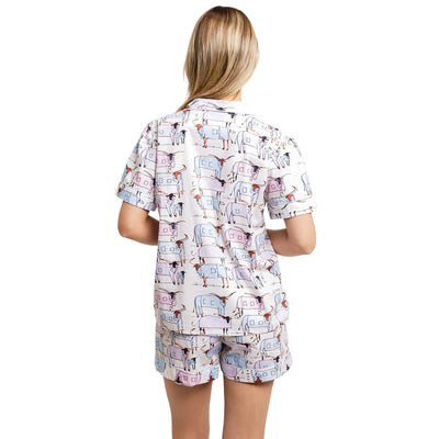 Women's Drawbertson Longhorns Short PJ Set