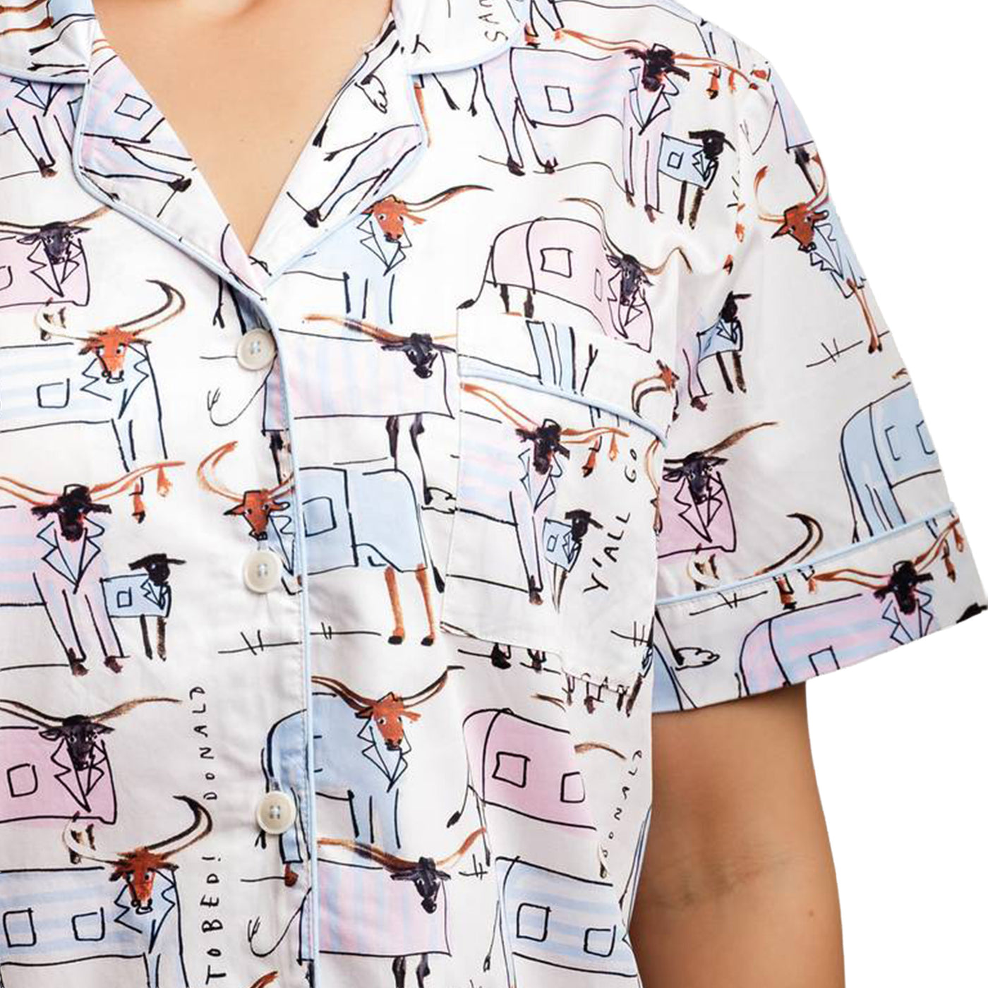 Women's Drawbertson Longhorns Short PJ Set