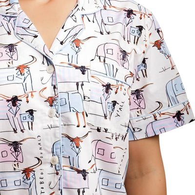 Women's Drawbertson Longhorns Short PJ Set