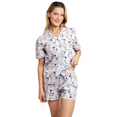 Women's Drawbertson Longhorns Short PJ Set