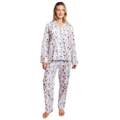 Women's Drawbertson Longhorns Long PJ Set