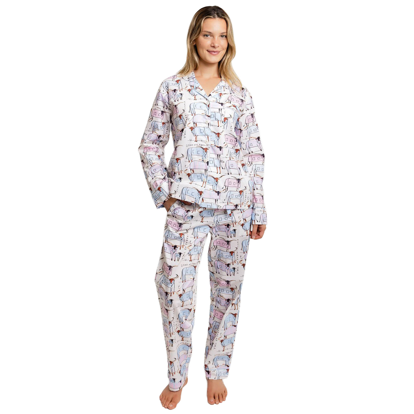 Women's Drawbertson Longhorns Long PJ Set